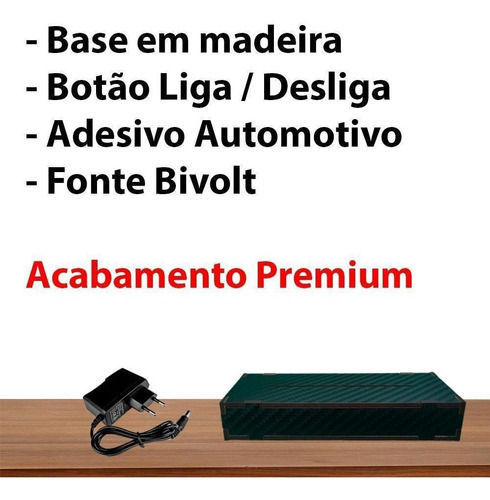 Luminária Led 3d Musculação Academia Abajur Branca