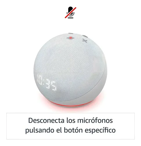 Amazon Echo Dot 4th Generación Con Reloj Asistente Alexa
