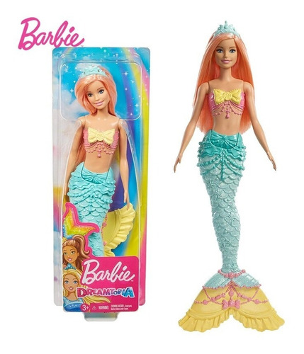Muñeca Barbie Sirena Dreamtopia Original De Mttel