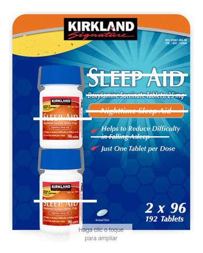 Kirkland Signature Sleep Aid Do - Unidad a $729