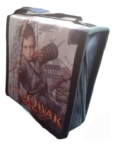 Organizador Estampado De God Of War Para 40 Cd's/dvd /bluray