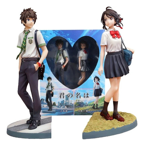 Figuras Pareja Your Name Kimi No Na Wa Taki Y Mitsuha 22cm