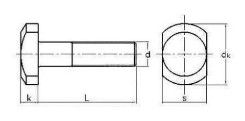 Pack 10 Tornillos T- Slot M8 - Accesorios Cnc