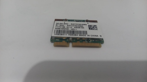Placa Wireless Wifi Notebook Sony Wayo Pcg61a11x (Usado)