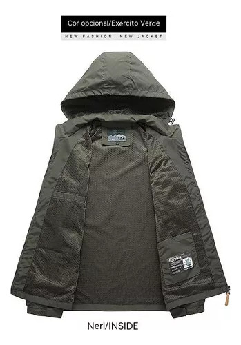 Chaqueta Impermeable Y Transpirable A Prueba De Viento