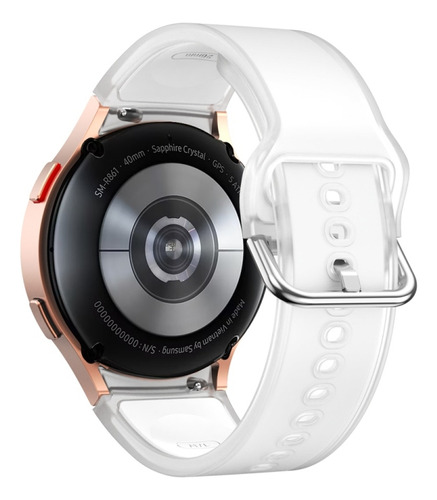 Correa De Silicona Rosa Glacier Para Samsung Galaxy Watch Fe