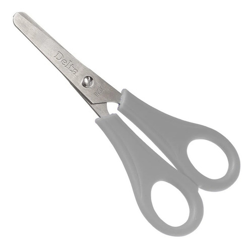 Tijera Barrilito D10 Delta Escolar Acero Inox Punta Roma /v
