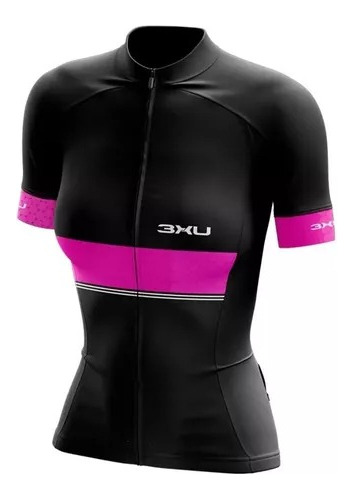 Camisa Ciclismo Refactor 3xu Panamera Feminina C/bolso Rosa