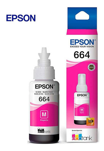 Tinta Para Impresora Epson T 664 Cyan L110 210 350 Original