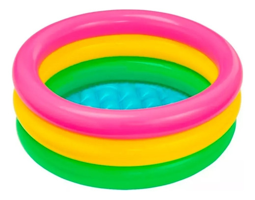 Piscinas Inflables Para Niños Bebes Pequeña 3 Aros 60x25cm