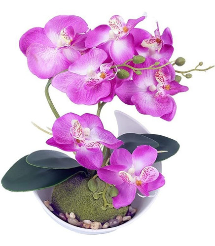 Orquídea Phalaenopsis En Maceta Artificial Bonita Decoració