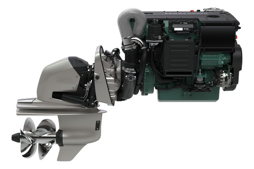 Motor Diesel Lancha Ou Barco Volvo Penta D4 270hp Com Rabeta