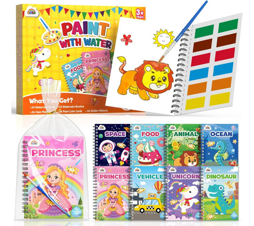 24 Pcs Libro Para Colorear Libreta De Dibujo De Acuarela 24 Pcs Libro Para Colorear
