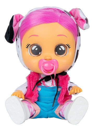 Muñeca Cry Babies ¡original! (cabello Sintético Rosado).