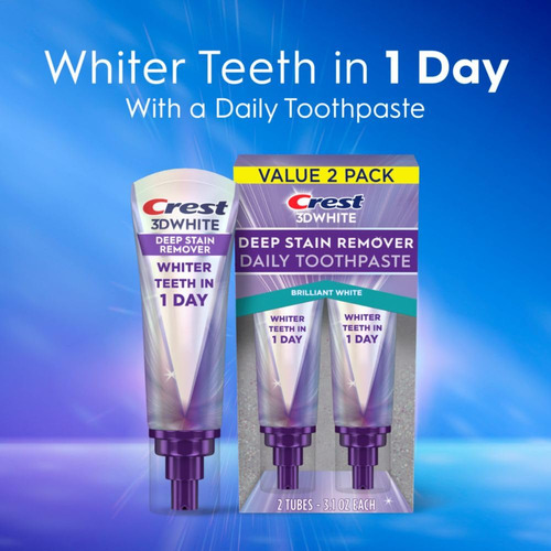 Pasta De Dientes Crest 3dwhite Brilliance 2x88 Gramos
