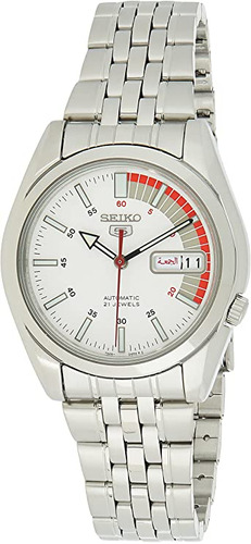 Seiko 5 Reloj Automático Para Hombre Snk369, Blanco, Reloj