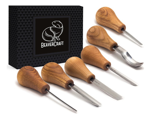 Conjunto Formão Para Entalhe Profissional Beaver Craft Sc05
