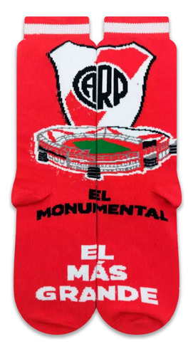 Medias De Algodón River Plate Estadio Monumental Cancha