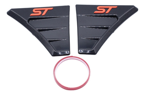 Cubiertas Laterales De Alerón Negras Para Focus Rs Mk2