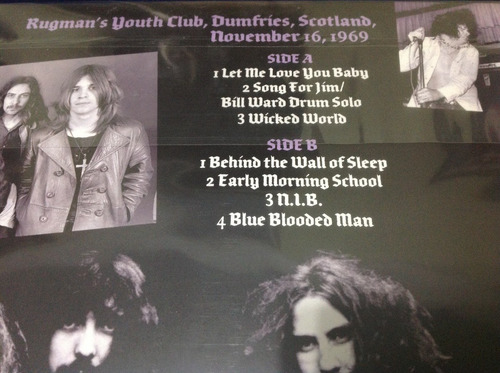 Black Sabbath Live Scotland 69 Consola Vinilo Disco Mint