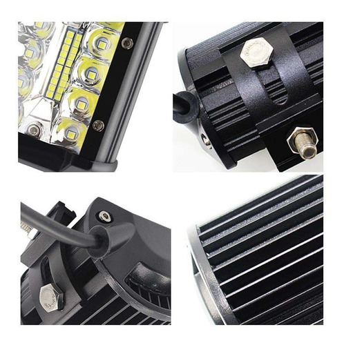 Faro Auxiliar 40 Led Spot + Flood 120w Cosechadora Tractor