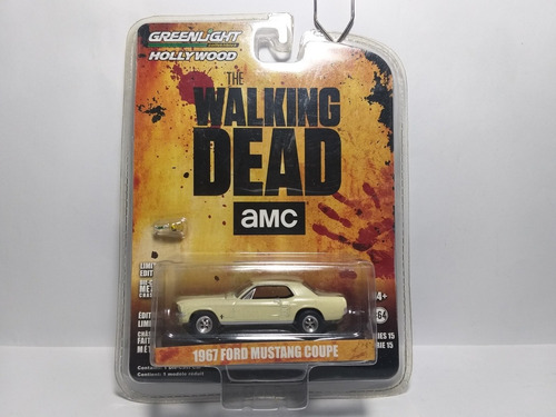 Ford Mustang Coupe 1967 Greenlight The Walking Dead Esc 1/64