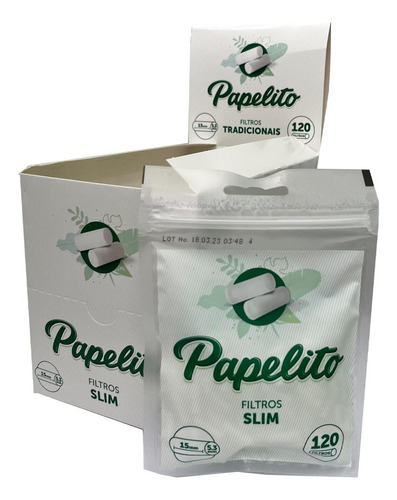 Caixa De Filtro Para Cigarro Slim Papelito Piteira Pipe