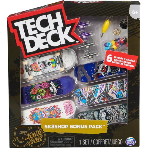 Finger Skate Tech Deck Sk8shop Bonus Pack X 6