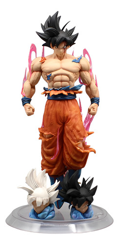 Figura Dragon Ball Z Goku Ultra Instinto Intercambiable 35cm