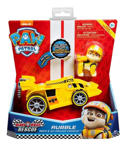 Vehiculo Paw Patrol Rubble Race & Go Deluxe Nuevo Original