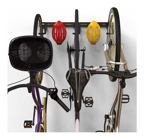 Soporte De Pared Para 3 Bicicletas Y Cascos Koova