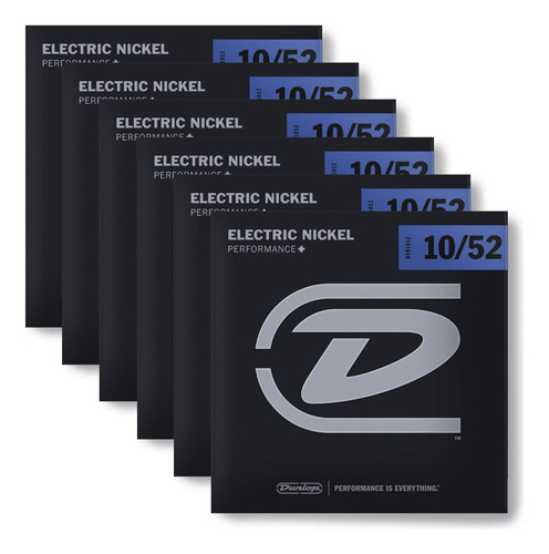 6 Conjuntos De Cadenas De Guitarra Eléctrica Dunlop Den1052
