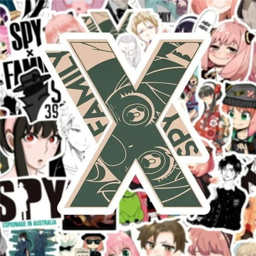 Imagen 6 de 7 de Spy X Family - Set 50 Stickers / Calcomanias / Pegatinas