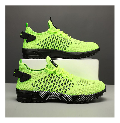 Zapatillas Deportivas Con Diseño De Panal For Hombre
