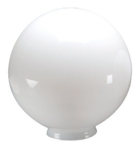 Imagem 1 de 1 de Globo De Vidro Esfera Leitoso Branco 9x14cm - 1 Unid.
