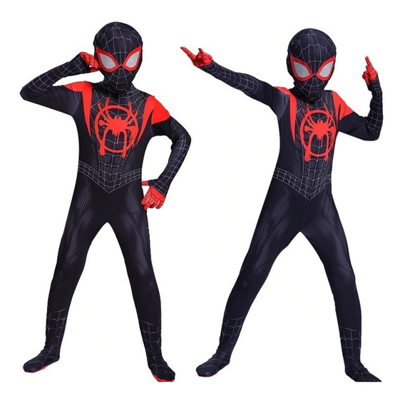 mientras tanto Capilares Progreso Spiderman ; Traje Miles Morales, Disfraz Hombre Araña, Niños | Envío gratis
