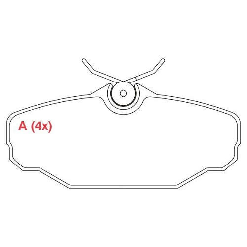 Pastilha De Freio Ipanema Kadett Willtec Pw50