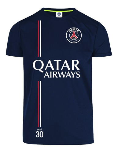 Playera Niños Messi 30 Psg Paris Saint Germain Tela Dry Fit 