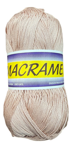 Hilo Macrame En Ovillo Por 500 Gr Tostado Claro 1965