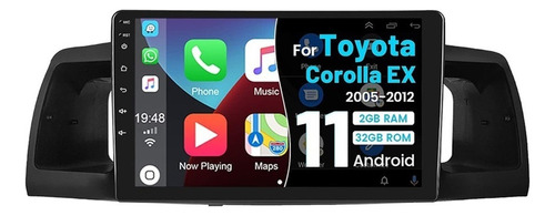 Estéreo Para Toyota Corolla Ex 2005-2012 Carplay 2+32g