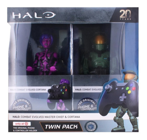 Halo Set 2 Bases Para Control Xbox Master Chief Y Cortana