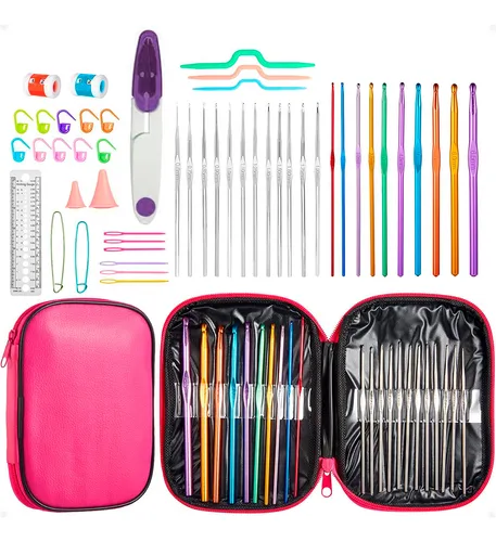 comprar Completo Set Agujas Crochet + Estuche + Acesorios - Otec