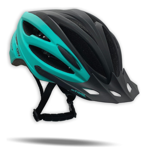 Casco Bicicleta Ruta Patines Ontrail Gravity Celeste Mtb