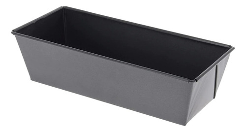 Molde Para Pan De Caja Acero Antiadherente Horno 30 Cm 2 Color Negro
