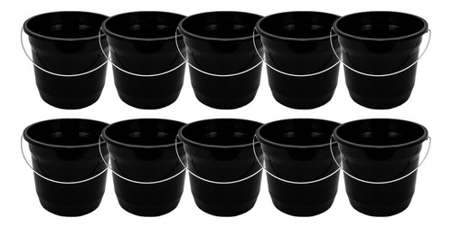 Kit 10 Baldinho De Gelo Para Cervejas Com Alça De Ferro