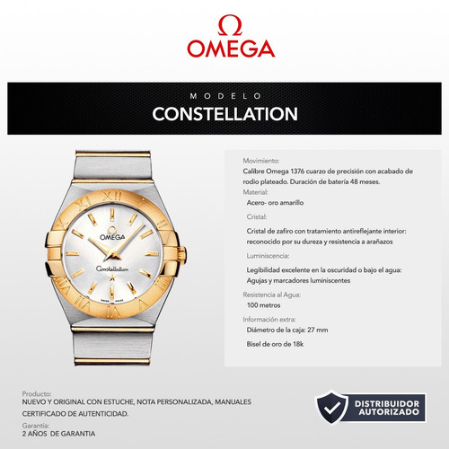 Reloj Omega 12320276002002 Constellation 27mm Bauer