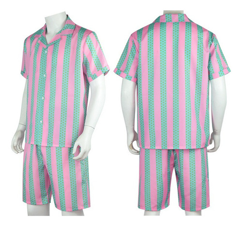 Conjunto De Camisa Y Pantalón Corto A Rayas Para Niños