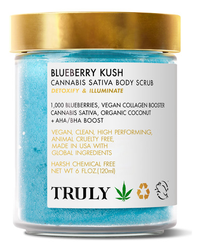Truly Beauty Blueberry Kush - Exfoliante Corporal Con Hidrox