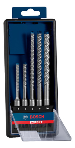 Mechas Brocas Sds Plus X5 Pzs Hormigon 5/6/6/8/10 Expert Bosch 2608900197