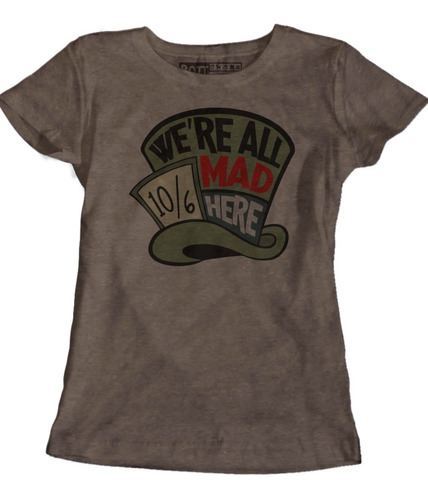 Sombrerero Loco We Re All Mad Here Blusa Rott Wear